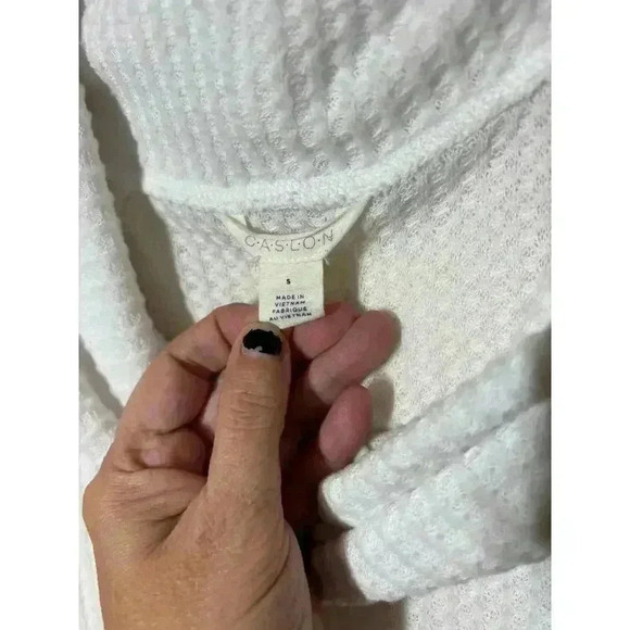 Caslon Women S Waffle Knit Long Sleeve Boho Loose Fit Lagenlook Comfort - Picture 5 of 8